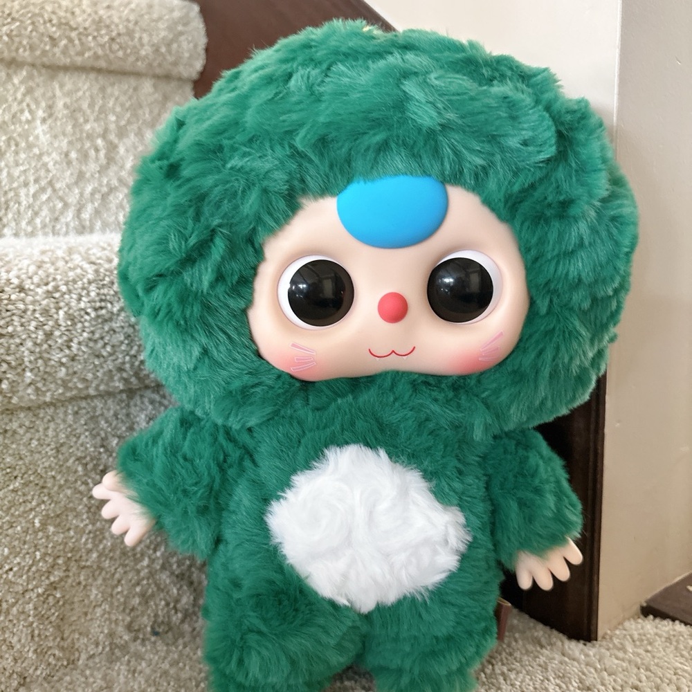 Baby Three 400% Big Plush Dinosaur | Animal Series Blind Box with Card | Kawaii